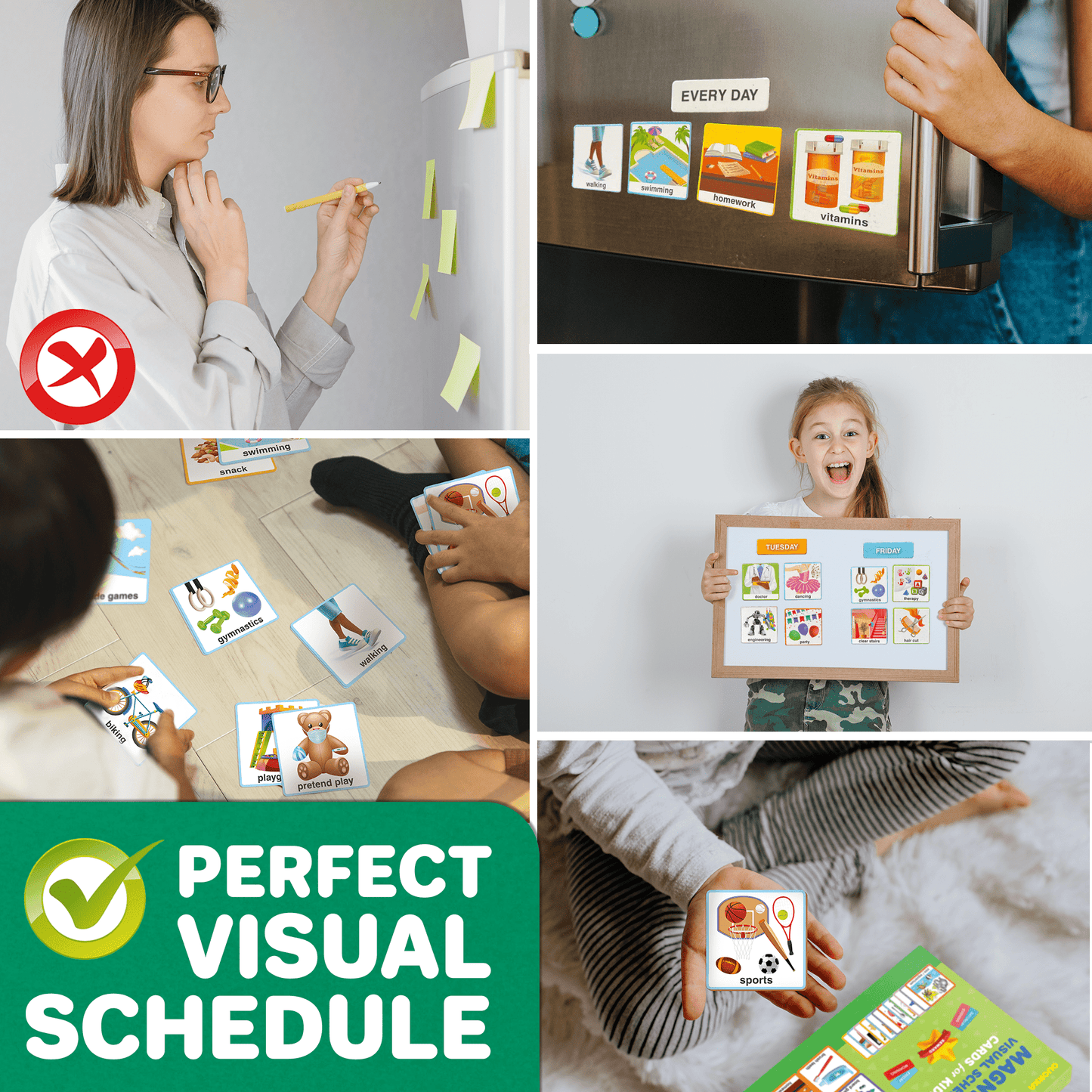 95 Behavior Chore Chart Cards for Kids | Magnetic Calendar L