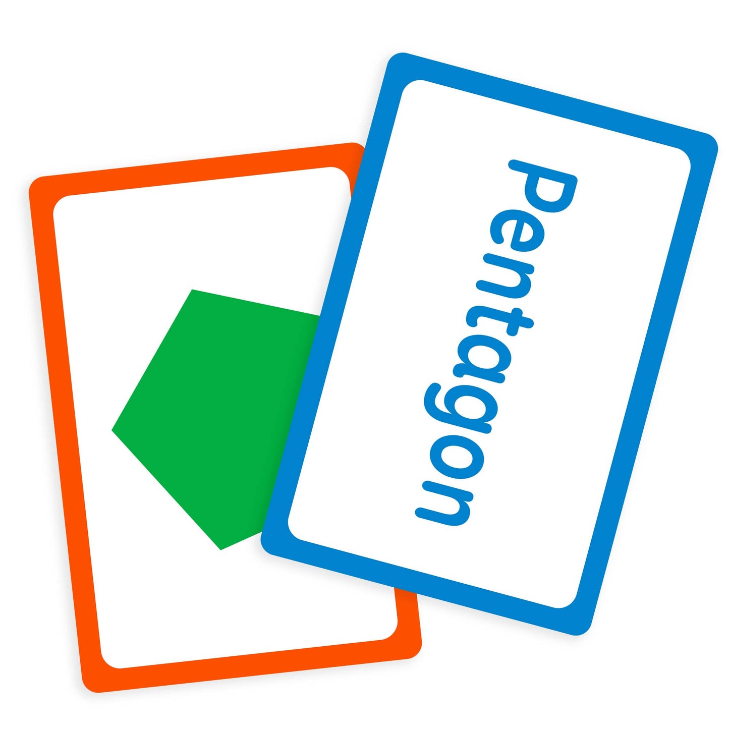 Colors and Shapes Flash Cards, Durable Printed Cards: 24
