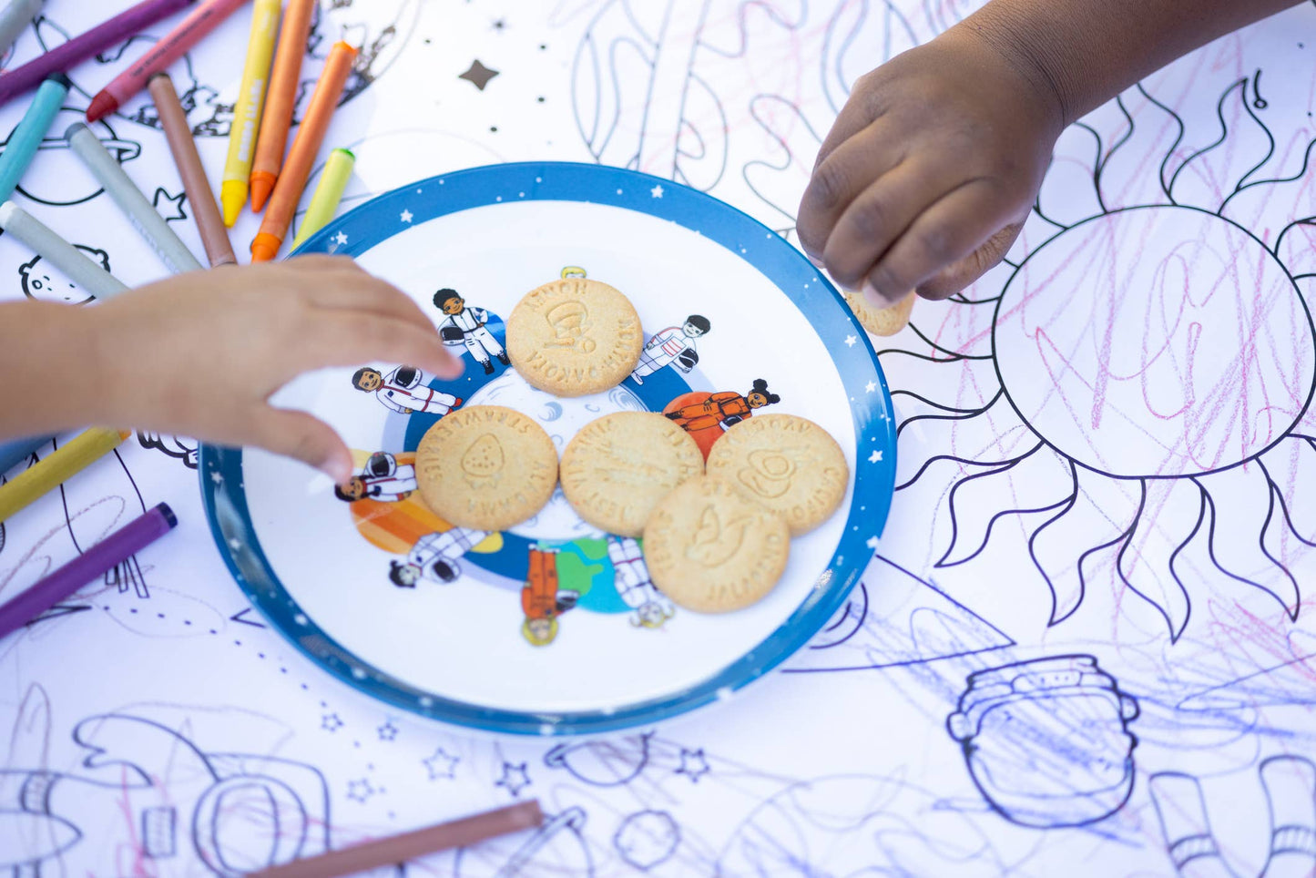 3-piece Melamine Space Theme Mealtime Set