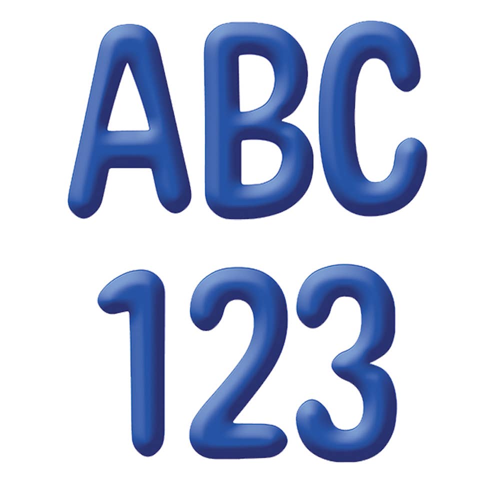 Color My World Blue Deco Letters