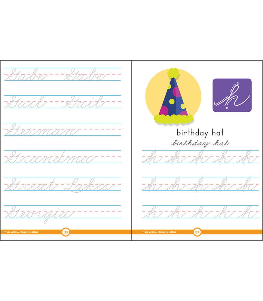 Trace with Me Cursive Letters