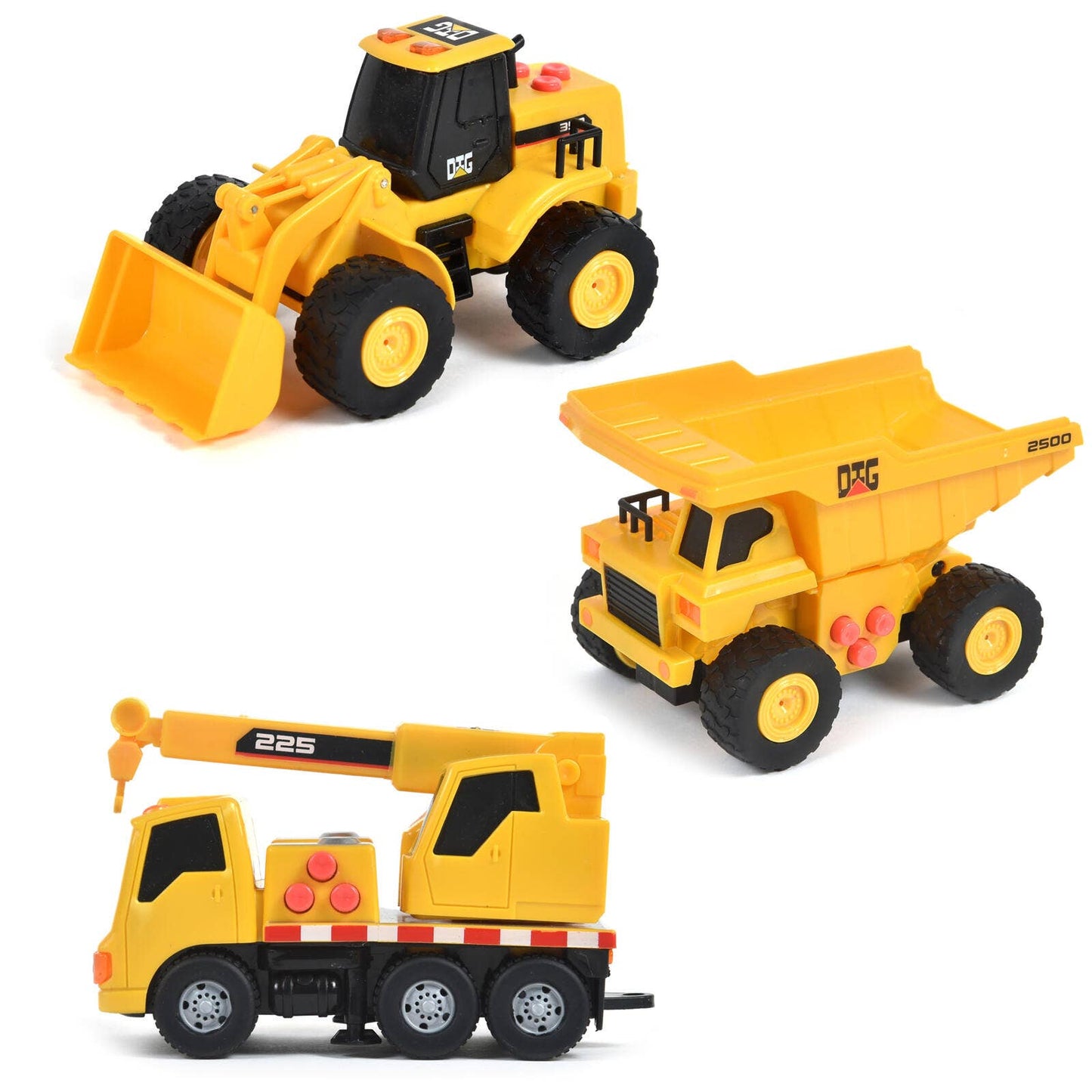 Maxx Action Mini Construction Vehicles 3 Pack