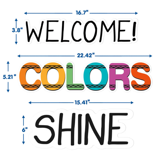 Crayola® Let Your Color Shine Bulletin Board Set