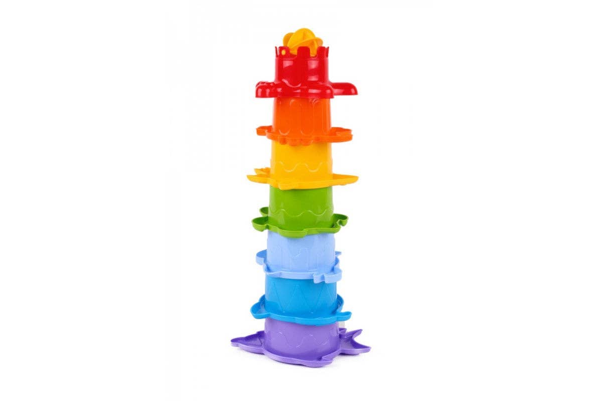 TECHNOK Stacking Cups (7 Pieces) - Sea Animal Shapes