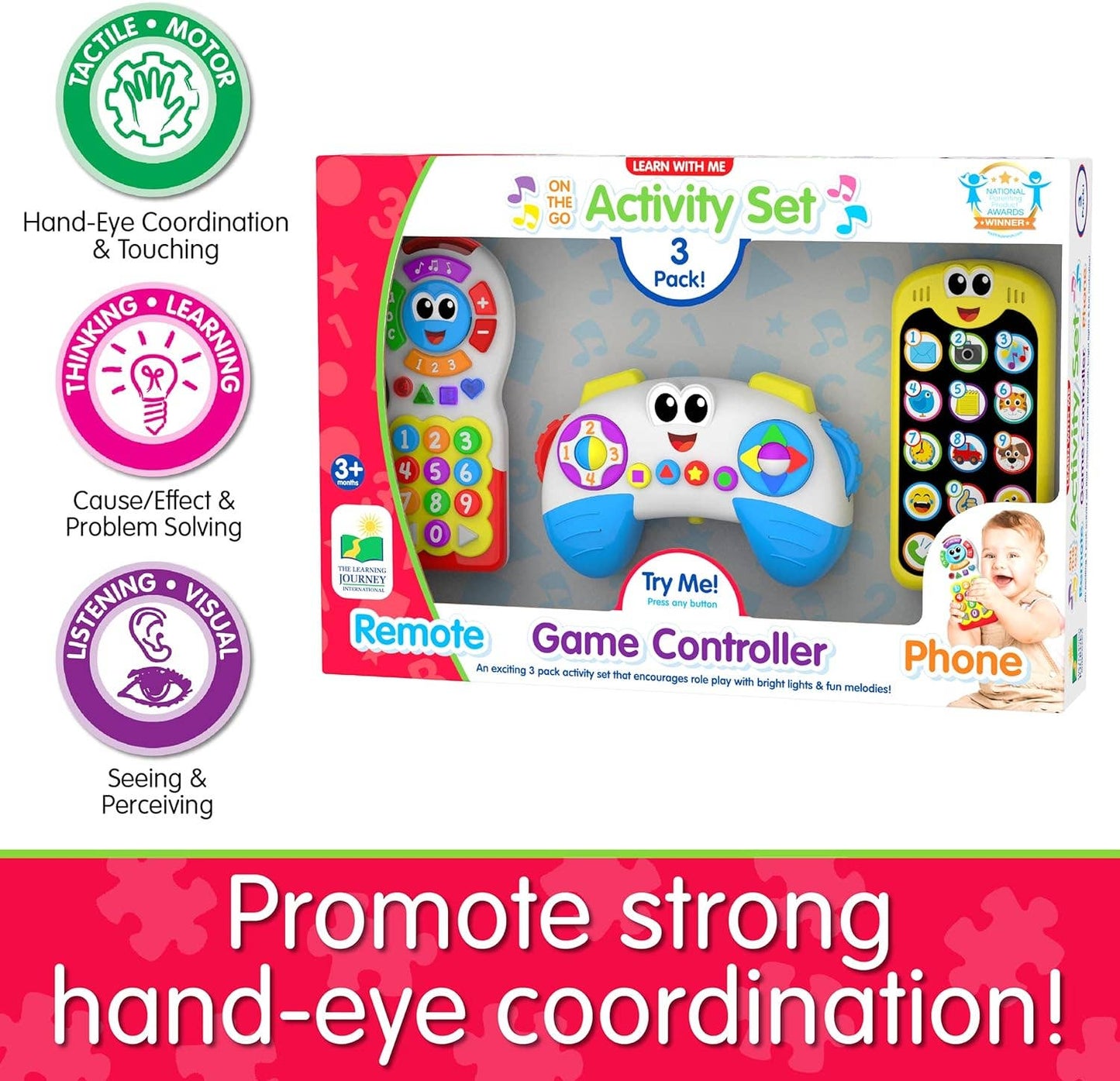 On The Go 3pk Activity Set: Plastic