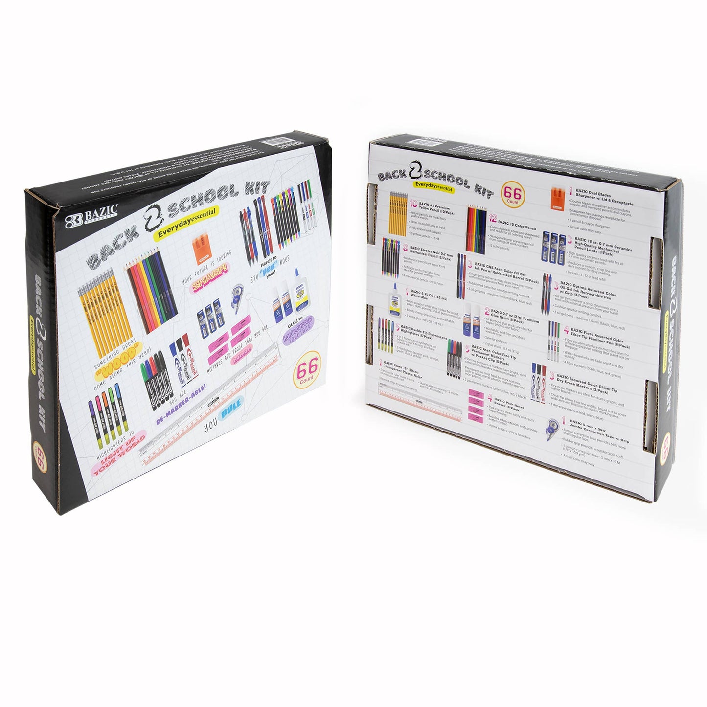Back To School Kit 66 Pcs: 10