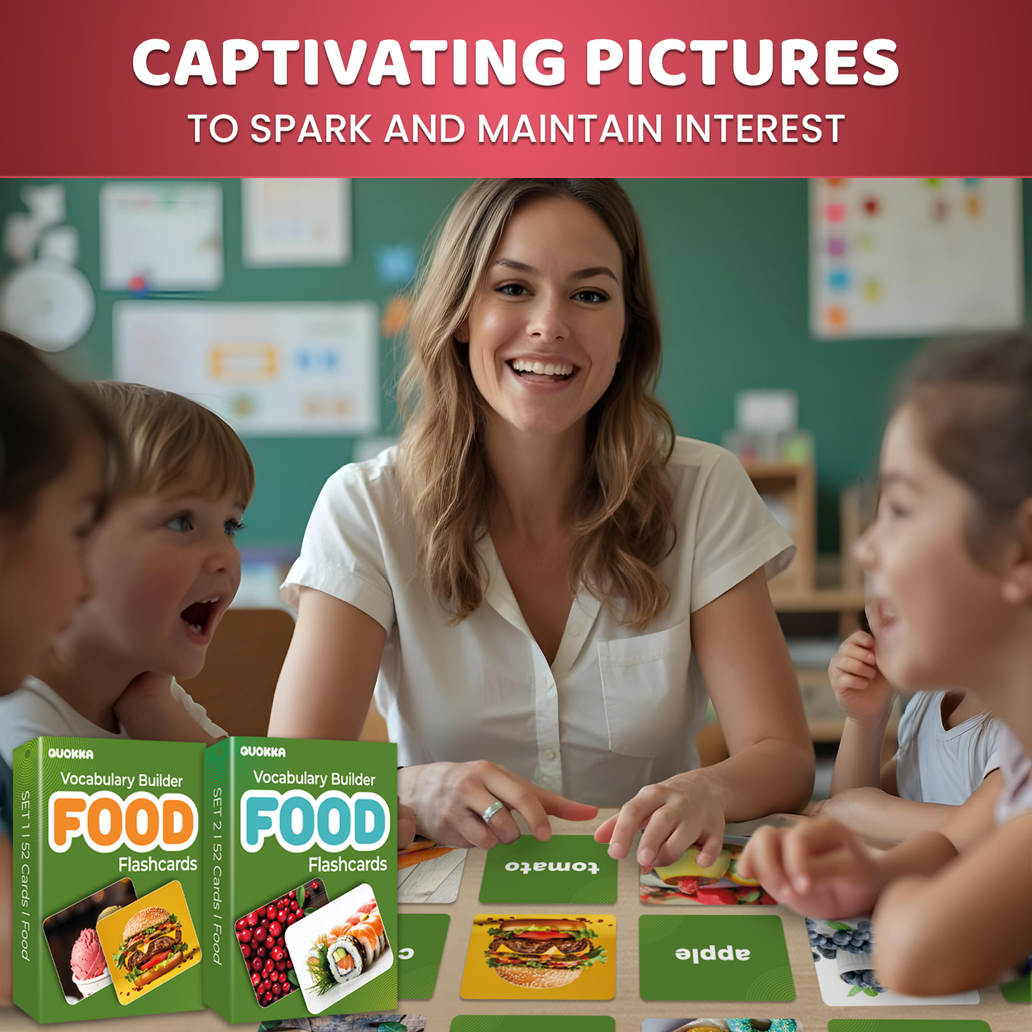 Flash Cards Ages 5+ for Speech Therapy | Food