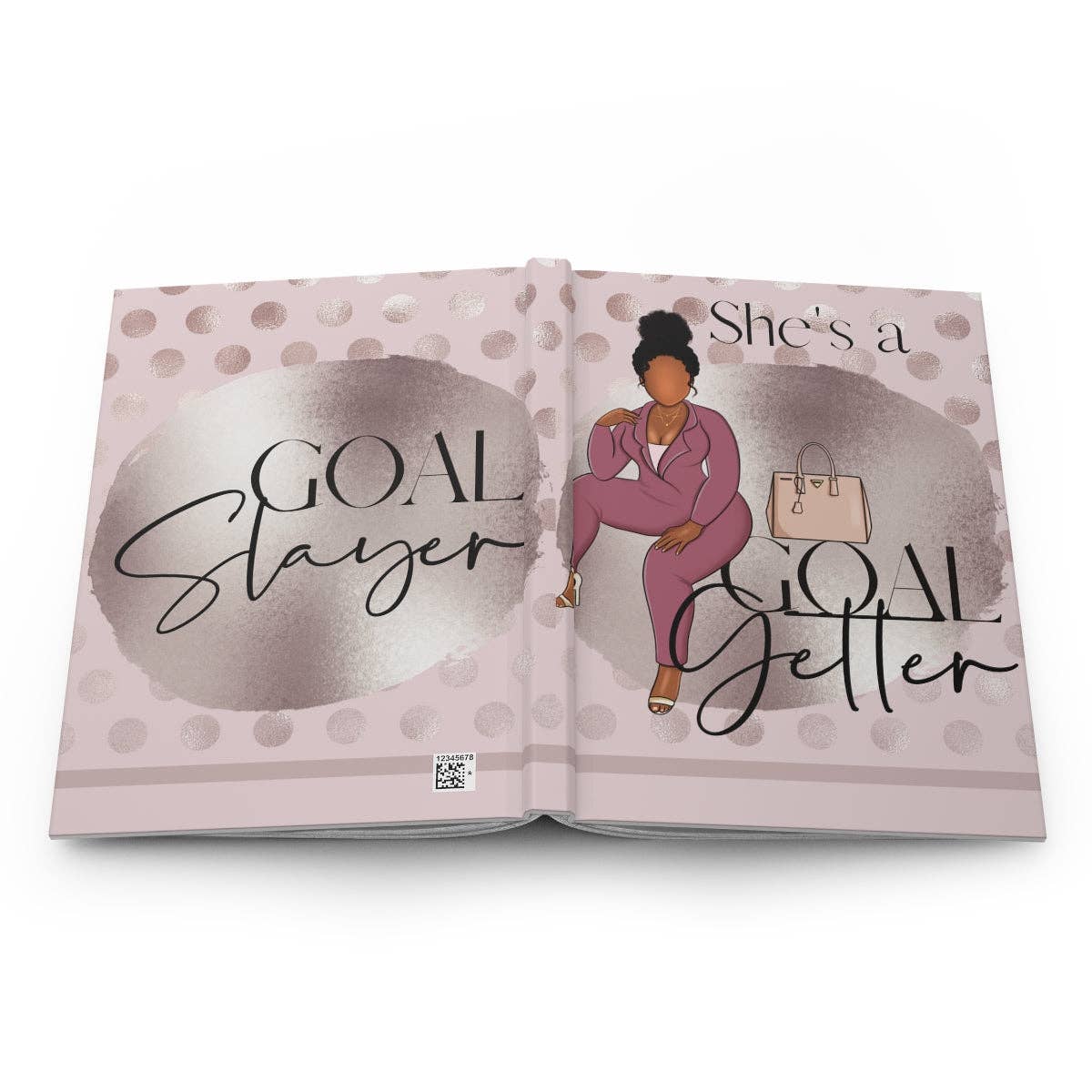 Goal Getter Pink Blush Hardcover Journal: Journal