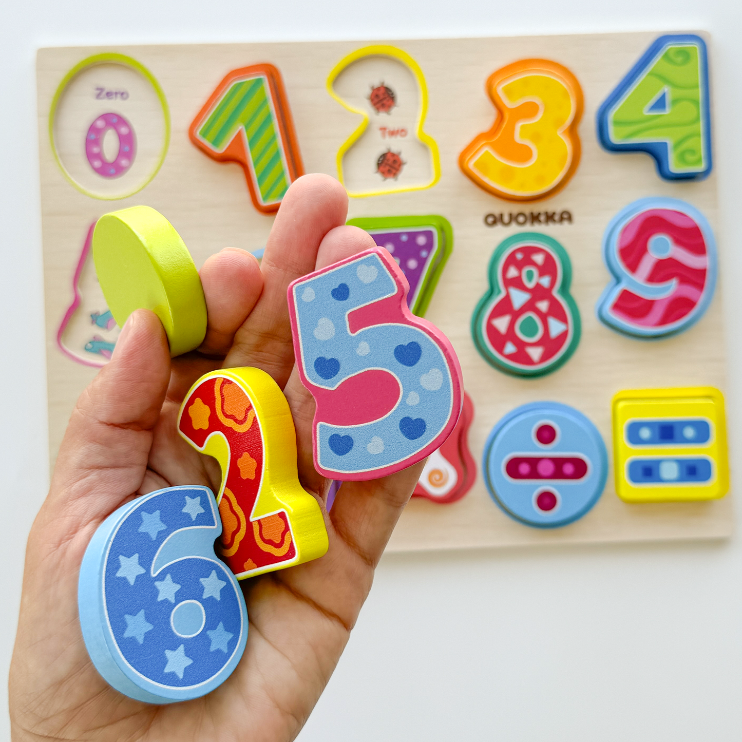 Montessori Chunky Wooden Puzzles | 3xSET