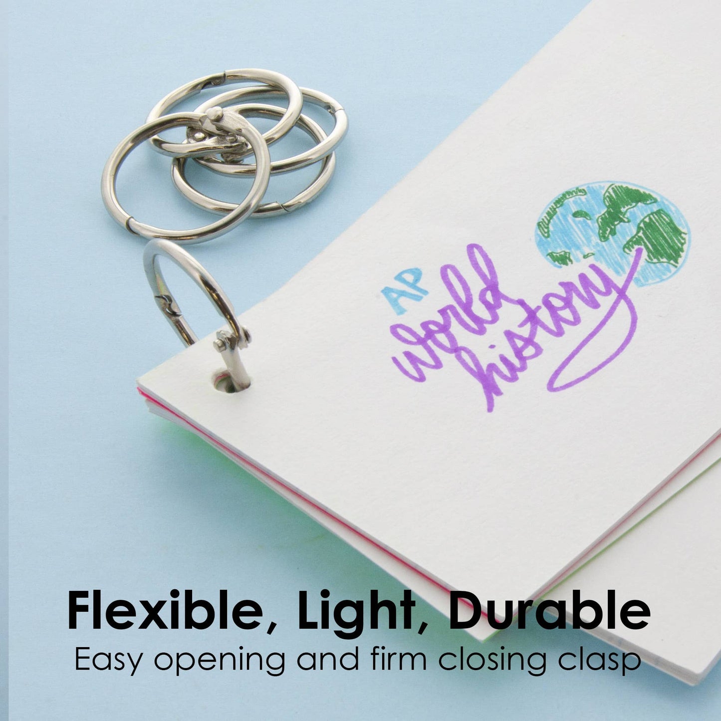 1" Metal Book Rings (12/Pack): 24