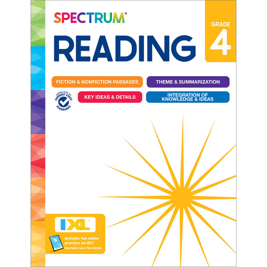 Spectrum Reading Workbook, Grade 4 (2025)