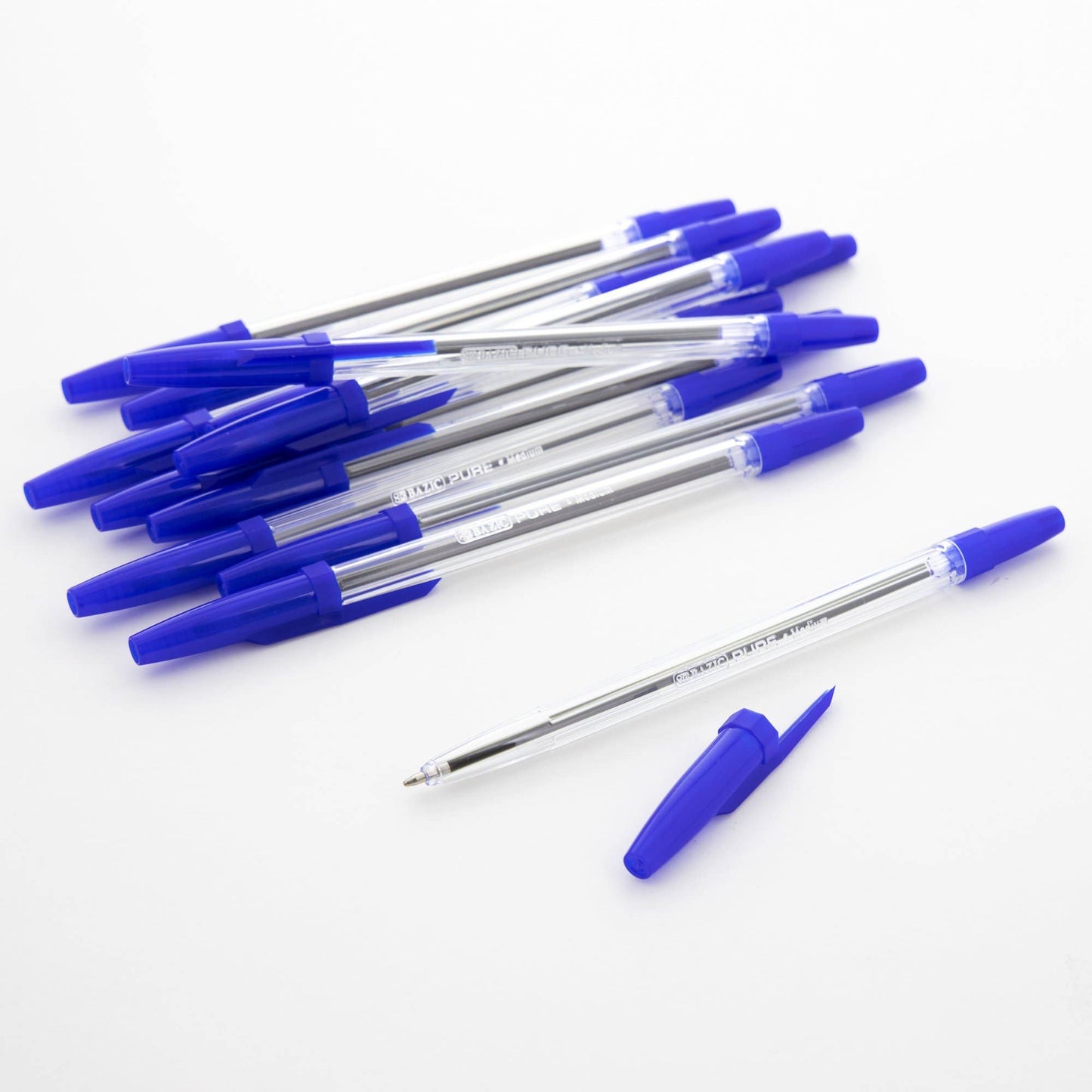 Pure Red Stick Pen - Pack of 12: Blue