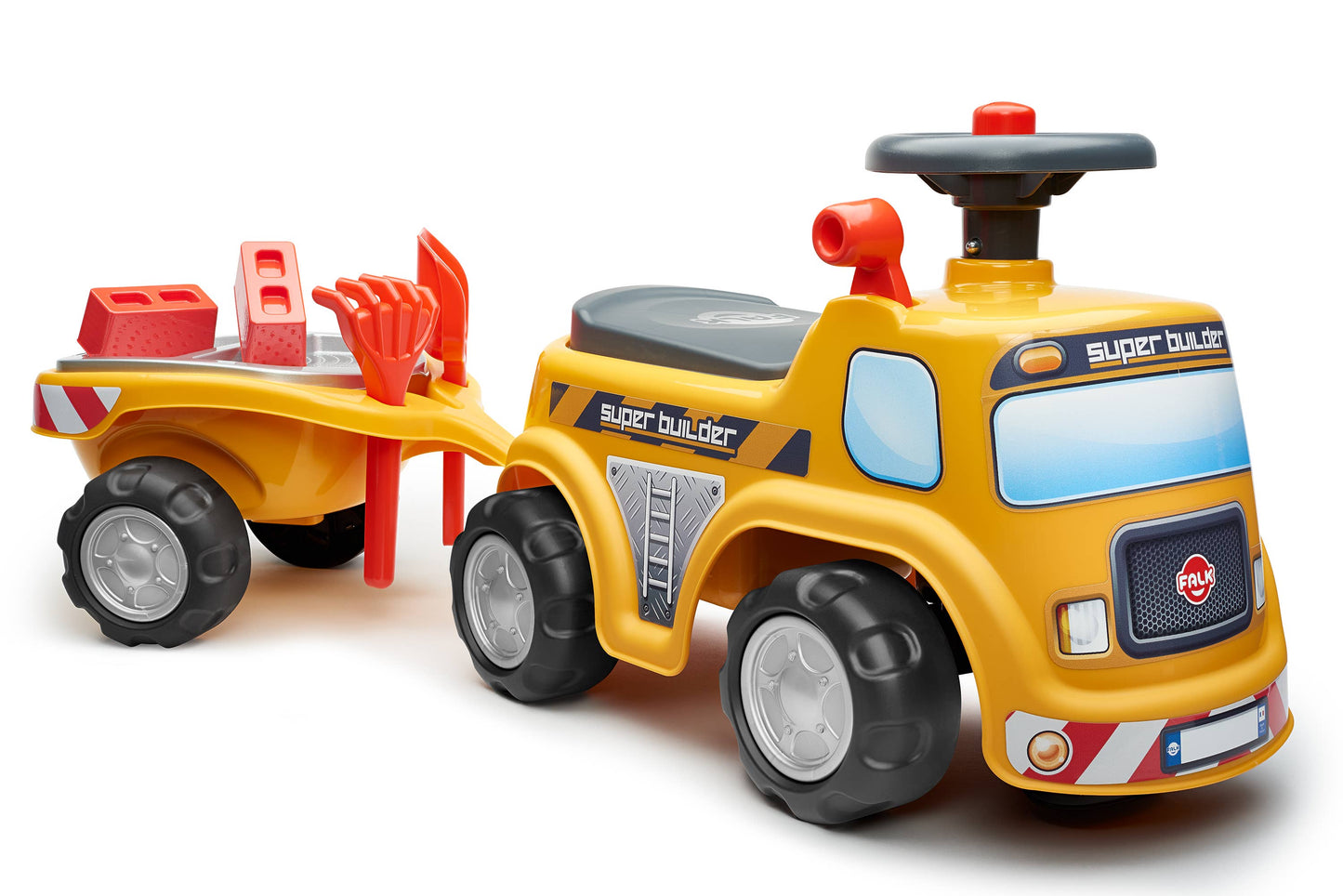 Super Builder Vehicle W/ Trailer &Sand Playset Ride-on 1-3 Y