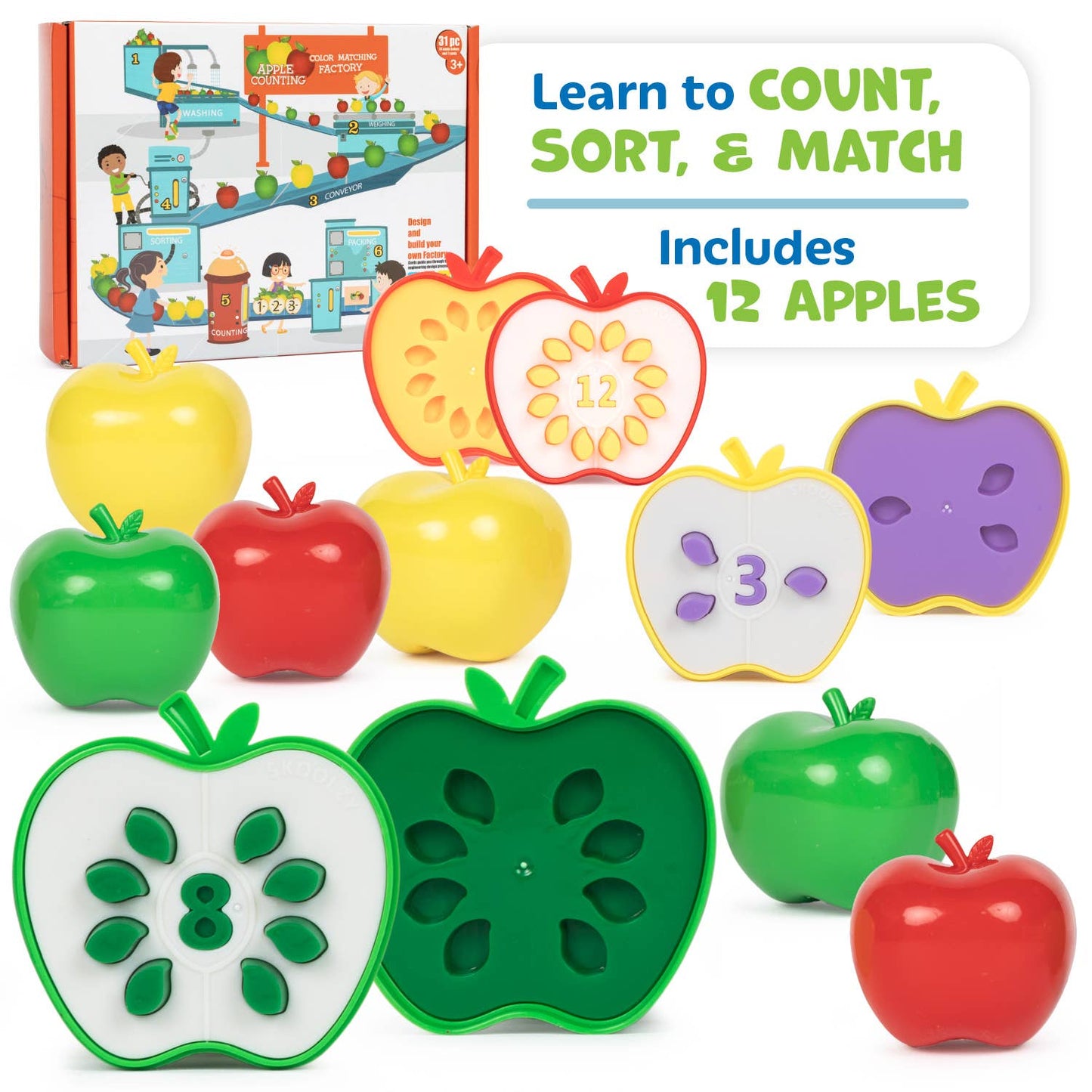 Counting Games - STEM Apple Factory Learning Toys