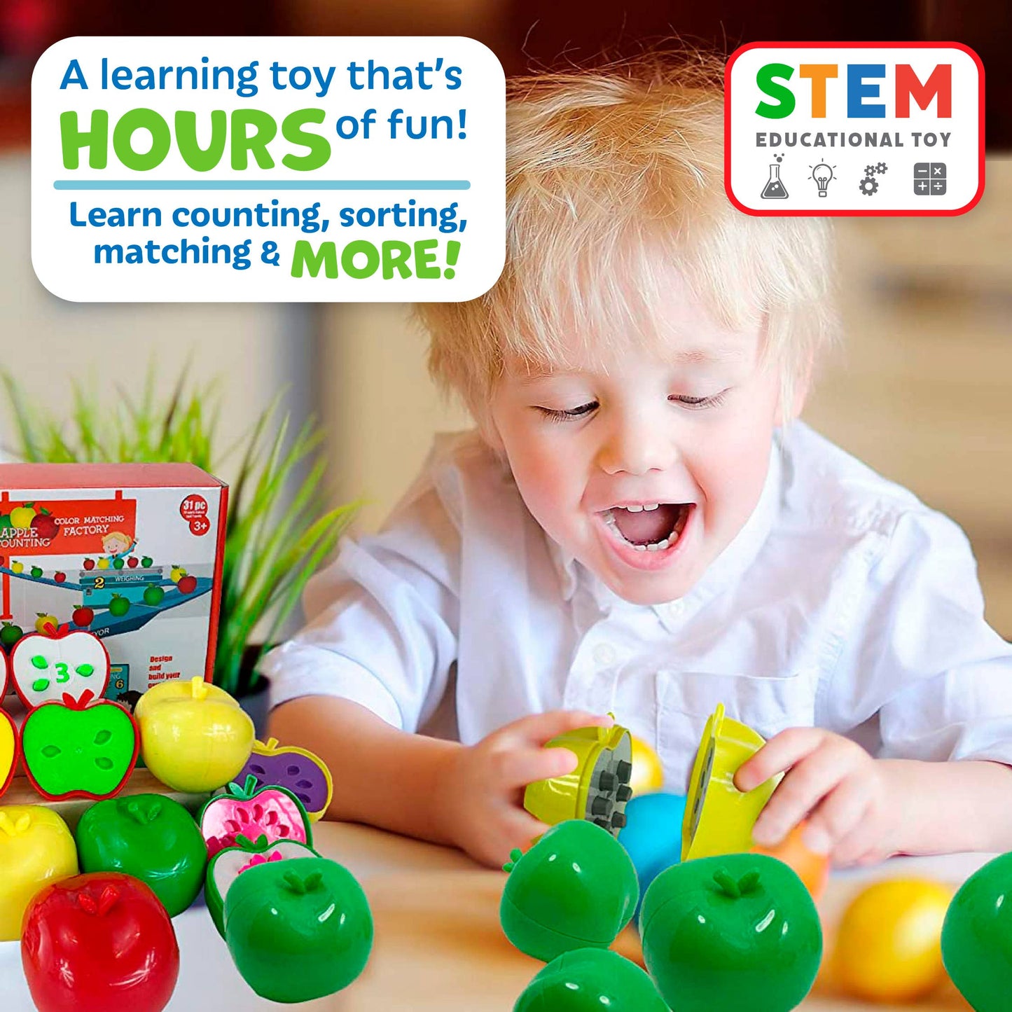 Counting Games - STEM Apple Factory Learning Toys