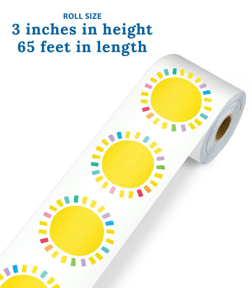 Happy Place Sunshine Rolled Straight Bulletin Board Borders