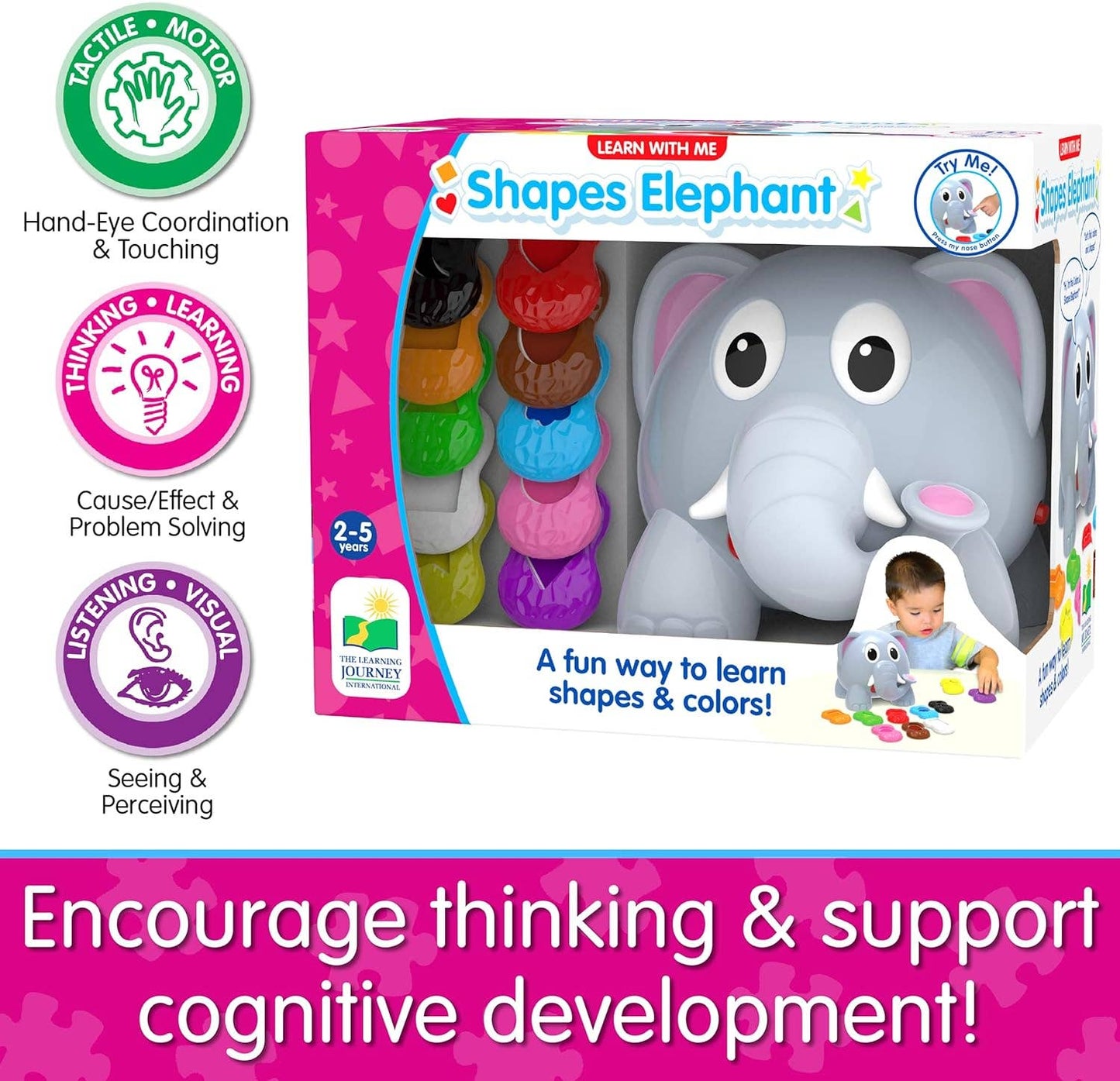 Learn With Me - Shapes Elephant: Plastic