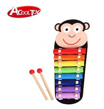 AC6606 ~ AC6610  8 Keys Animal Xylophone: Monkey