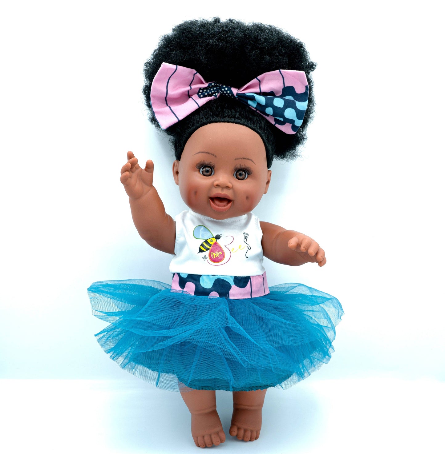 Positively Puffy BeeBlack Baby Doll Natural Curly Hair