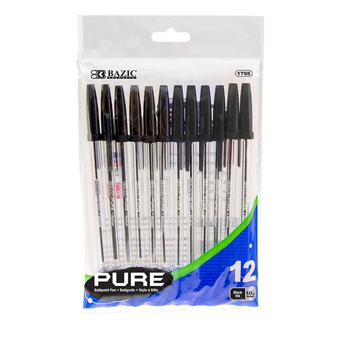 Pure Red Stick Pen - Pack of 12: Red