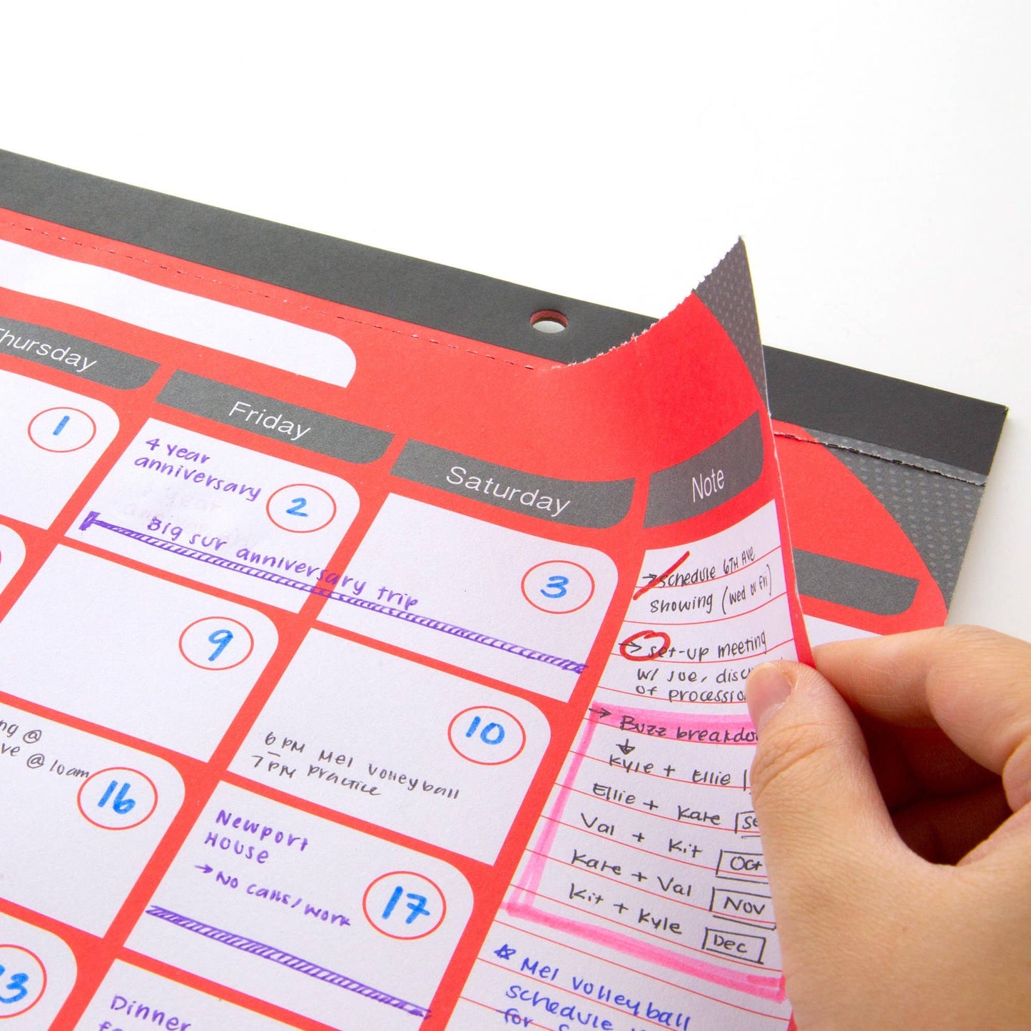 11" x 17" Undated 12 Month Desk Pad Calendar