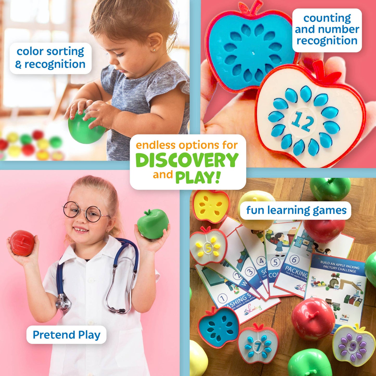 Counting Games - STEM Apple Factory Learning Toys