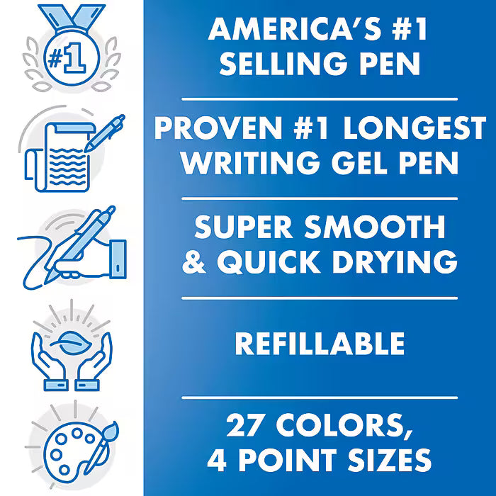 Pilot G2 Retractable Gel Pens,