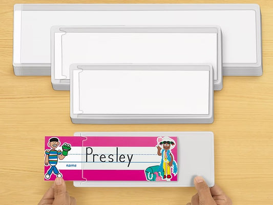 Self-Adhesive Nameplate Sleeves - Set of 12