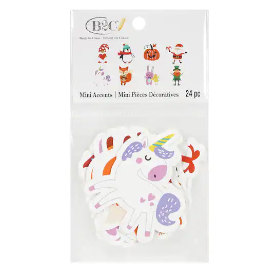 24 Pack: Mini Die Cut Holiday Accents by B2C™