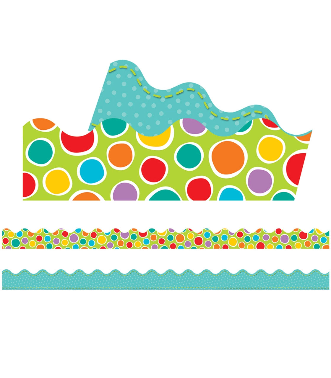 Fresh Sorbet Scalloped Borders