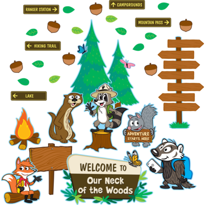Ranger Rick Welcome to Our Neck of the Woods Bulletin Board