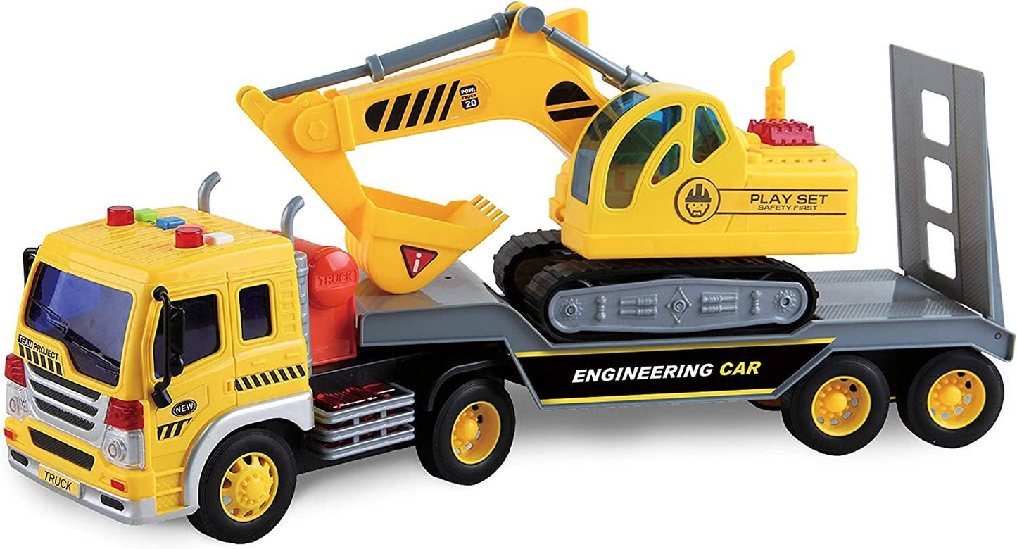 Maxx Action Lights & Sounds Haul Excavator Transport Truck