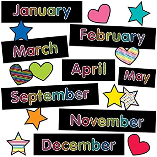 Schoolgirl Just Teach months of the year