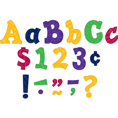 Multicolor Sassy Animal 3" Letters