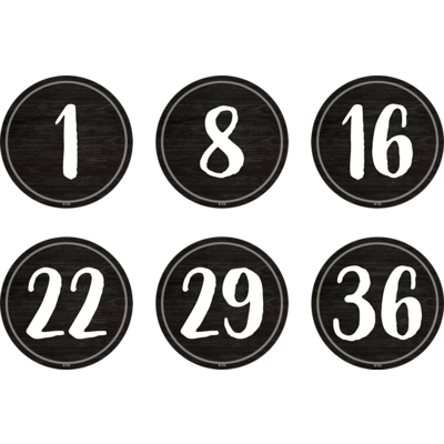 Spot On Floor Markers Modern Farmhouse Numbers 1-36 - 4"