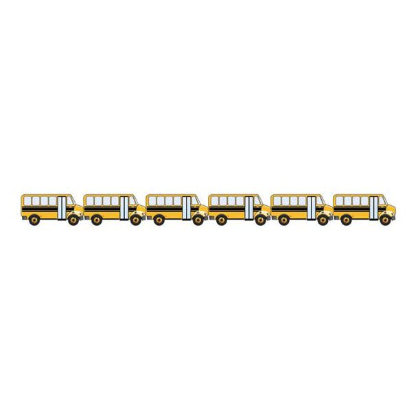 School Bus Die Cut Border