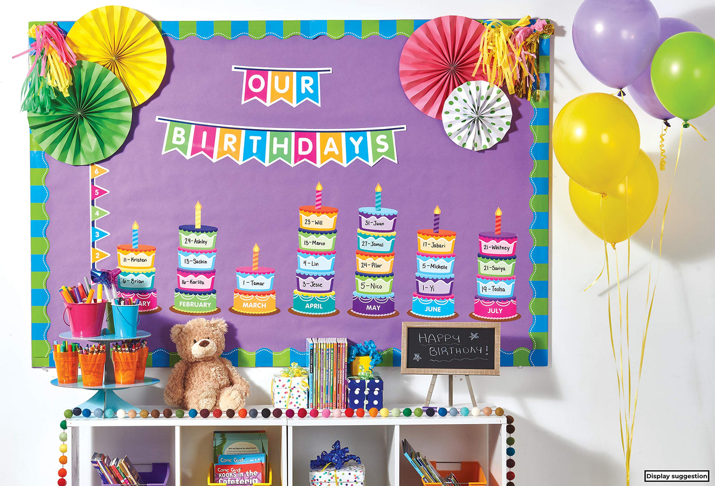 Class Birthday Graph Bulletin Board Wall Chart