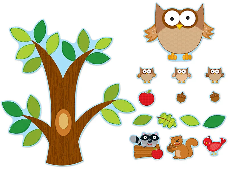 Owl & Friends Bulletin Board Set