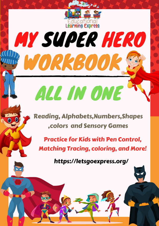 Super Hero Workbook