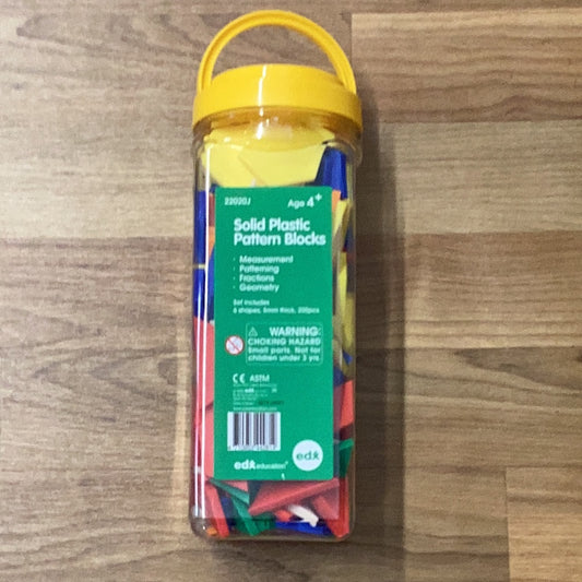 Edu education Solid Plastic Pattern Blocks