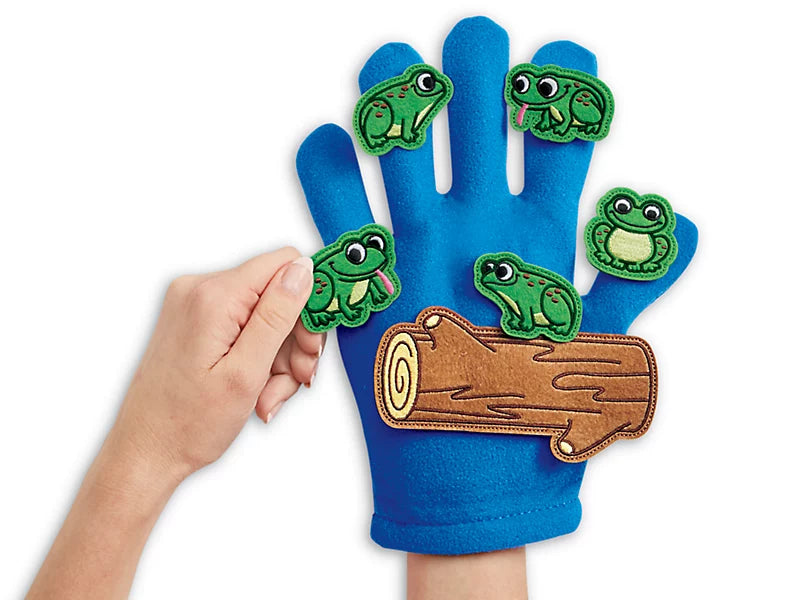 Five Green & Speckled Frogs Storytelling Puppets