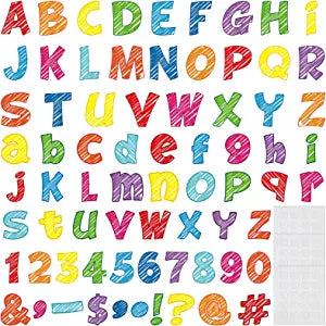 Colorful Bold Block Bulletin Board Letters