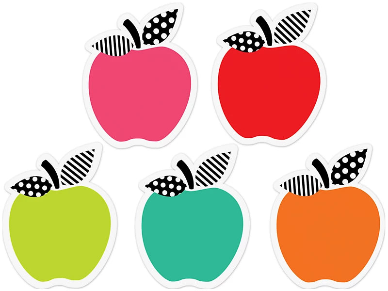 Black, White & Stylish Brights Apple Mini Accents