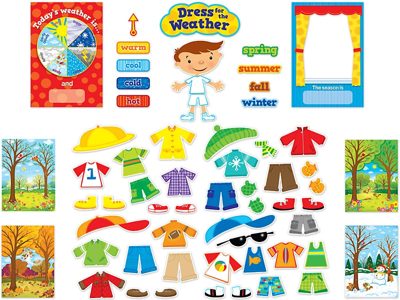 Dress for the Weather Bulletin Board Set