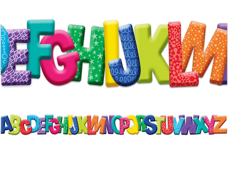 Color My World Alphabet Border