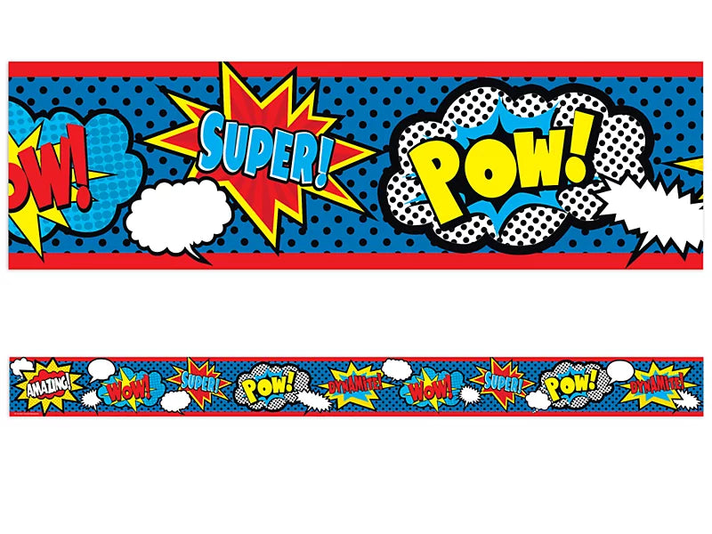 Superhero Word-Burst Border