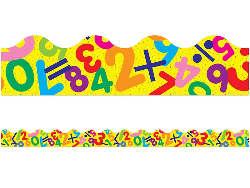 Math Fun Scalloped Border