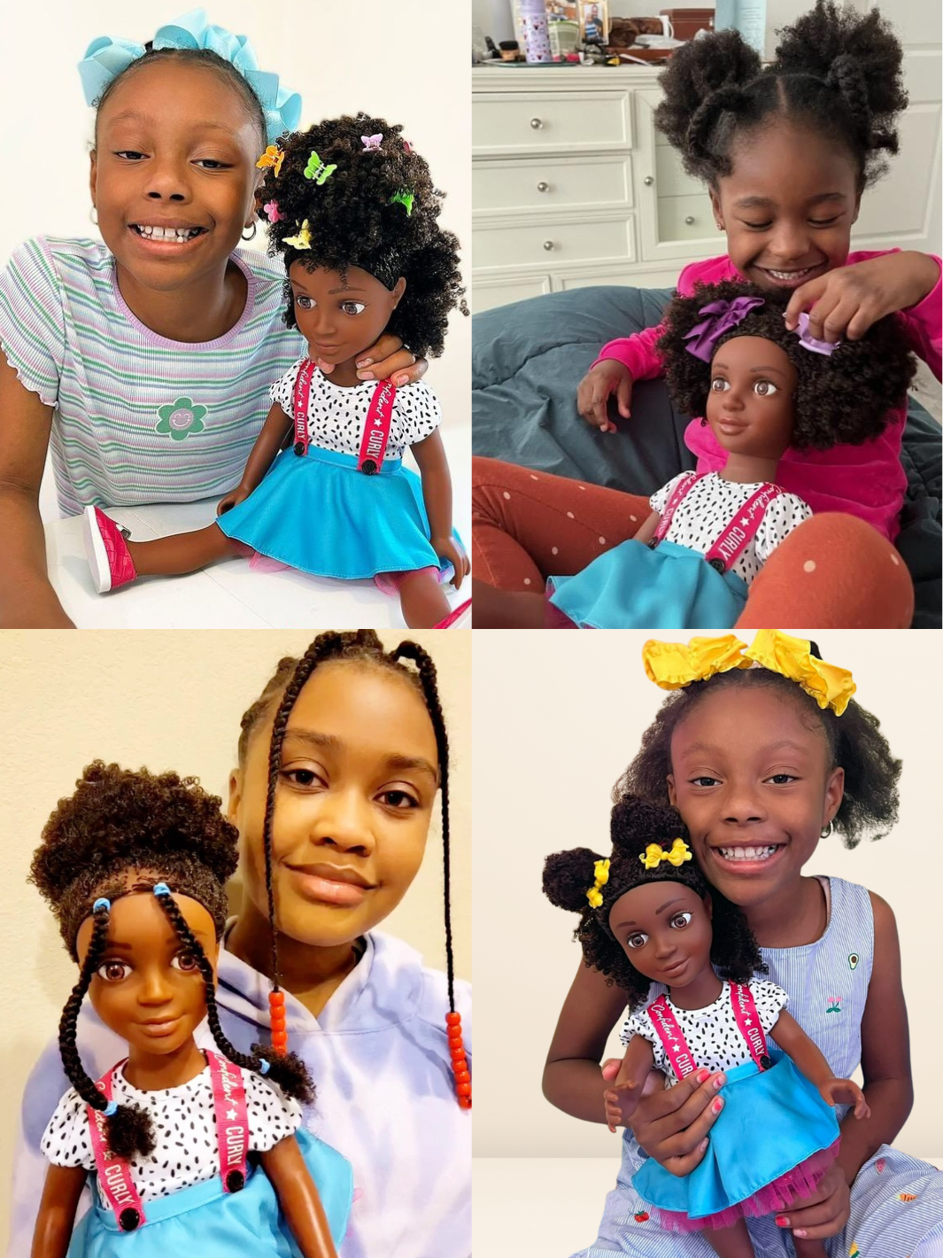 Beautiful Curly Me Bella – 18 inch Doll with Natural Curly Hair