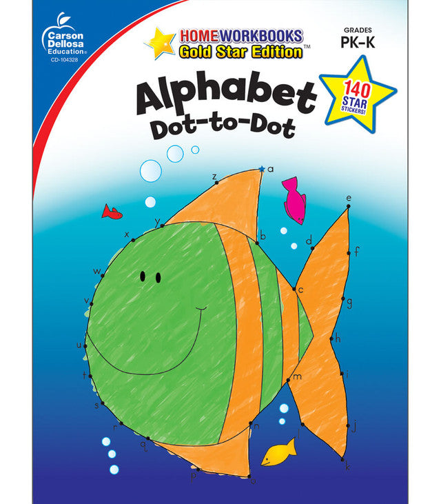 Dot-to-Dot Alphabet Workbook Grade PK-K