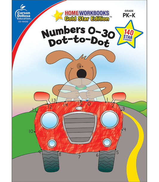 Numbers 0-30: Dot-to-Dot Activity